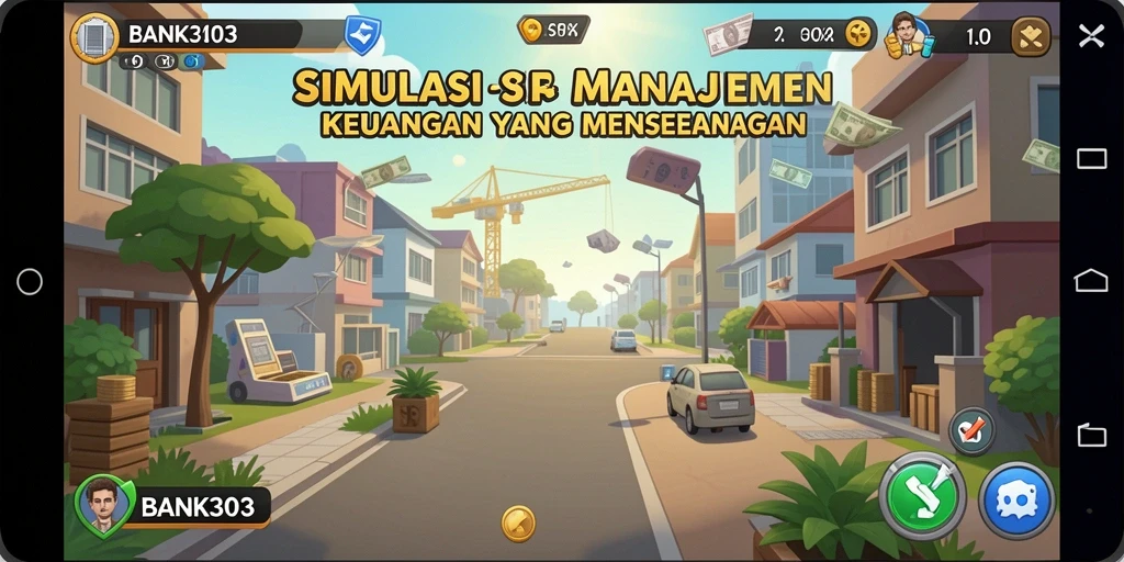 Tampilan gameplay BANK303 yang menarik dan mendidik.
