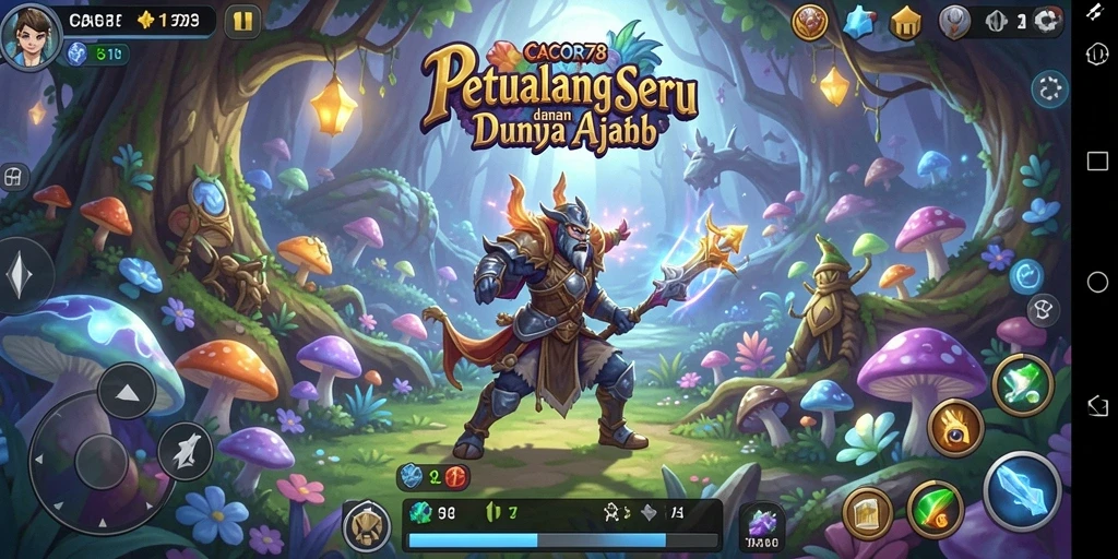 Tampilan gameplay CACOR78 yang penuh aksi di dunia petualangan.