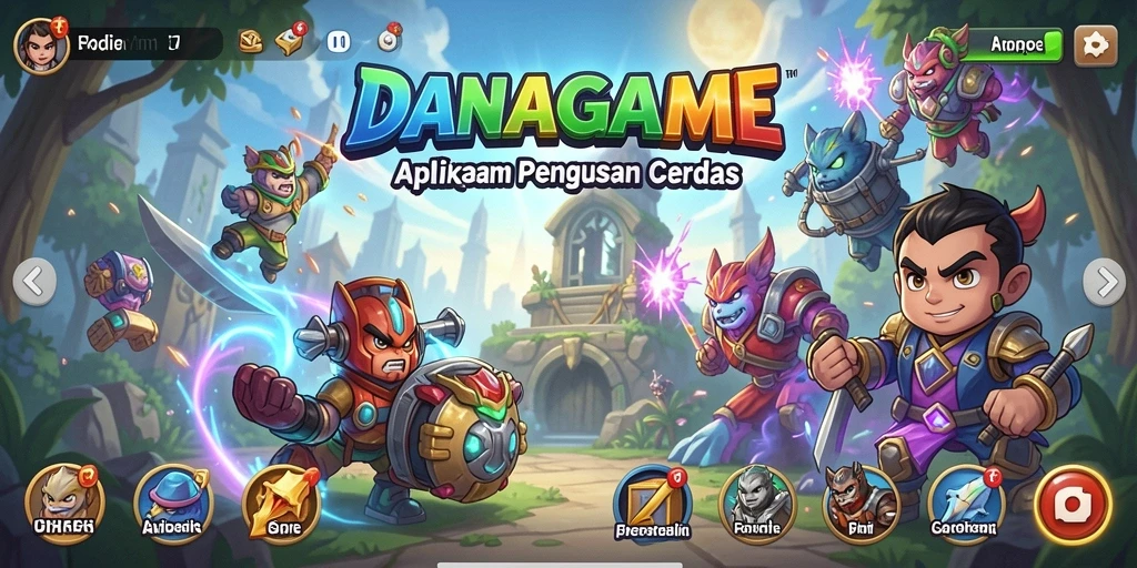 Tangkapan layar dari antarmuka aplikasi Utility DANAGAME yang intuitif.