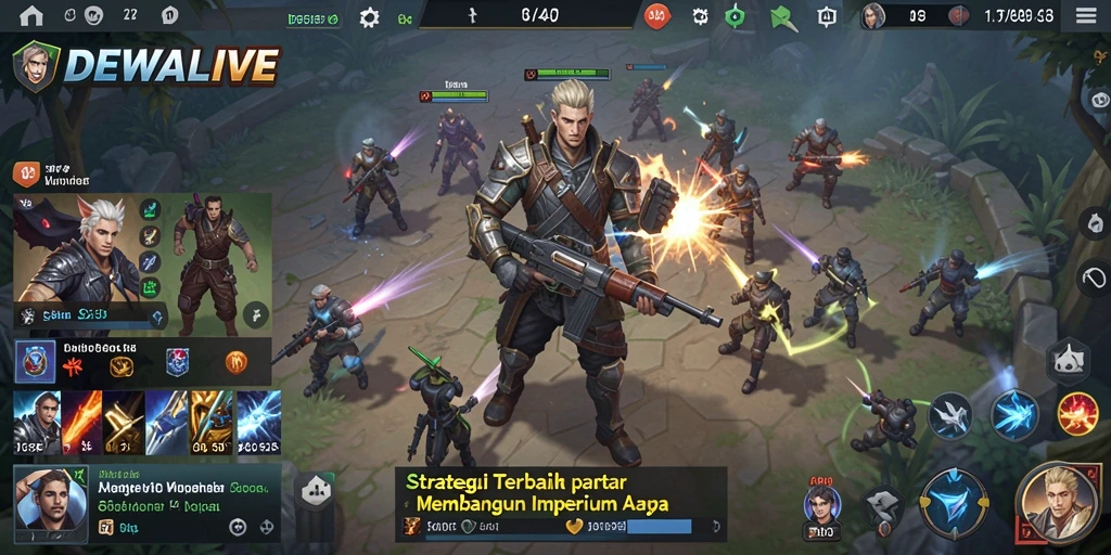 Tampilan menangkap aksi seru dari gameplay DEWALIVE.