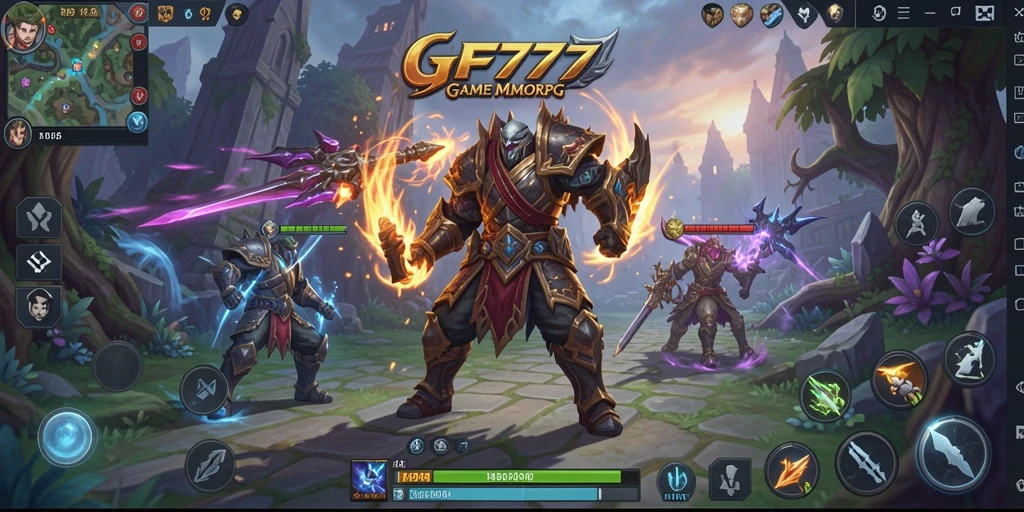 Tampilan gameplay yang penuh aksi dalam dunia GF777