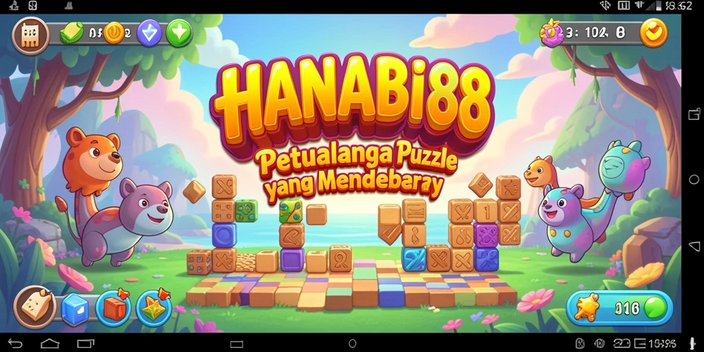 Tampilan gameplay HANABI88 yang menawan dengan tantangan puzzle.