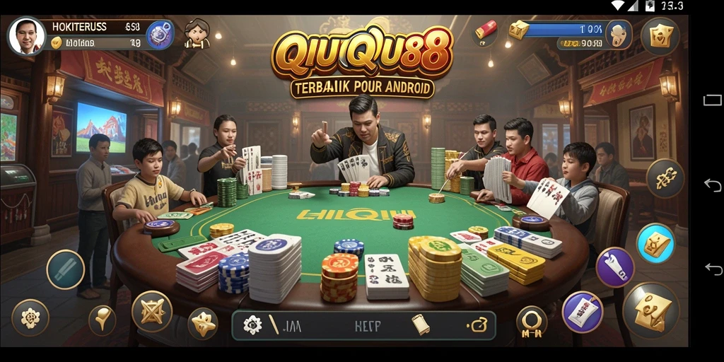 Tampilan gameplay QiuQiu yang seru di HOKITERUS88.