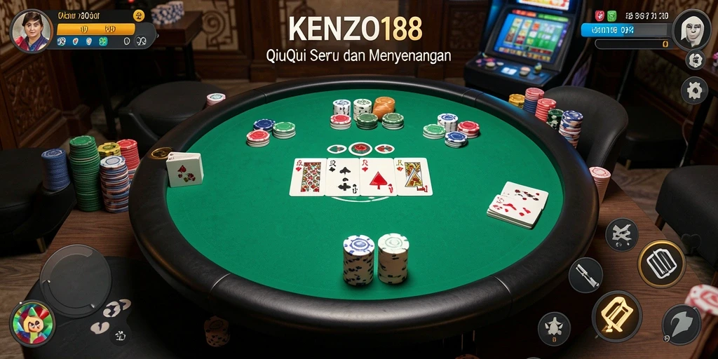 Tampilan gameplay menarik dari KENZO188 saat bermain QiuQiu.