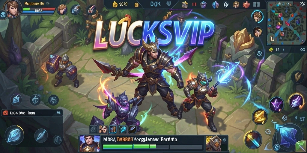 Tangkapan layar menampilkan duel epik dalam gameplay LUCKSVIP.