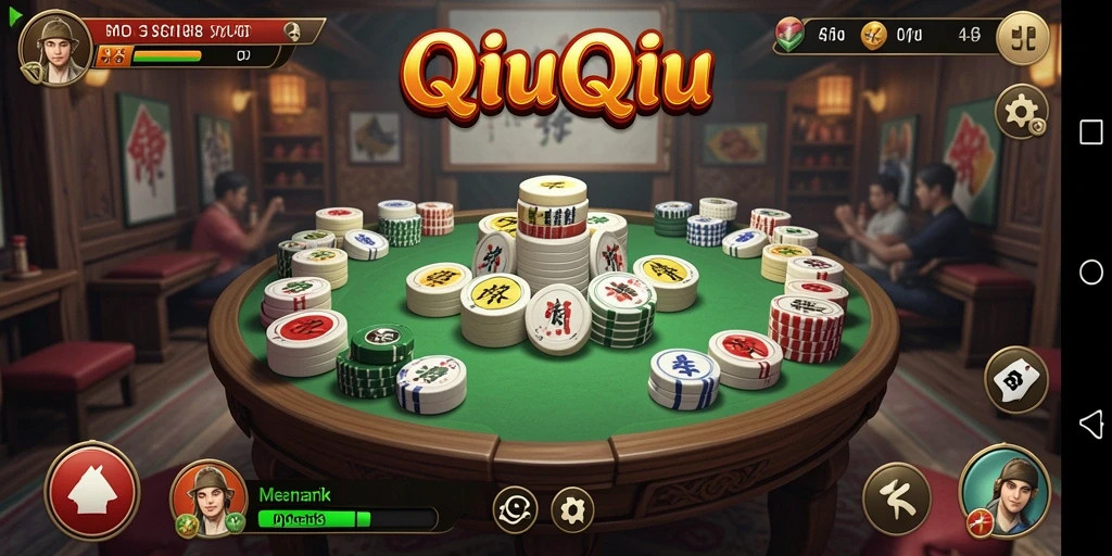 Gameplay QiuQiu yang seru dan kompetitif.