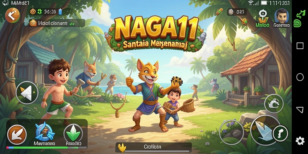 Tampilan menarik dan gameplay seru dari NAGA11 di layar.