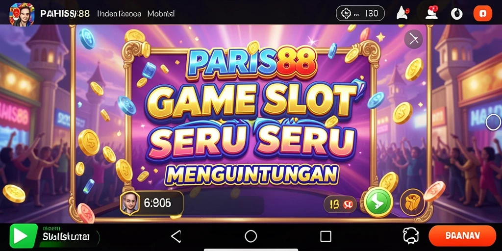 Screenshot permainan Slot PARIS88 yang menawarkan berbagai tema menarik.