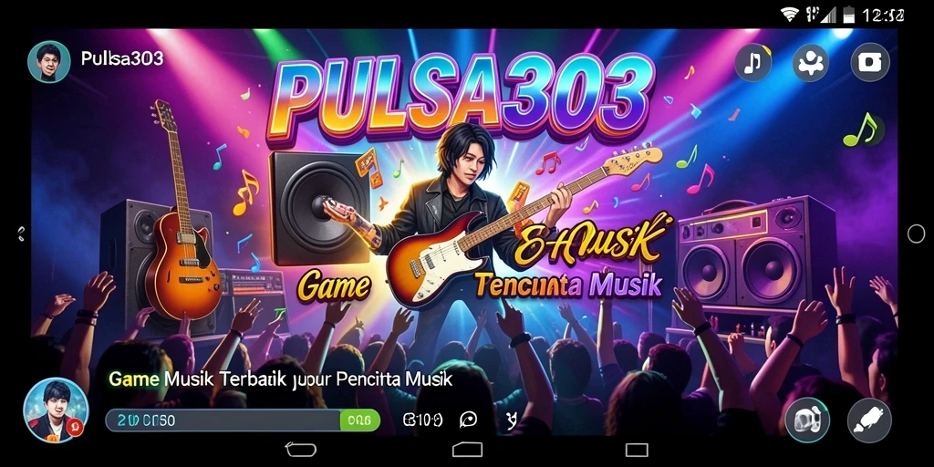 Screenshot PULSA303 menampilkan gameplay seru dalam permainan musik.