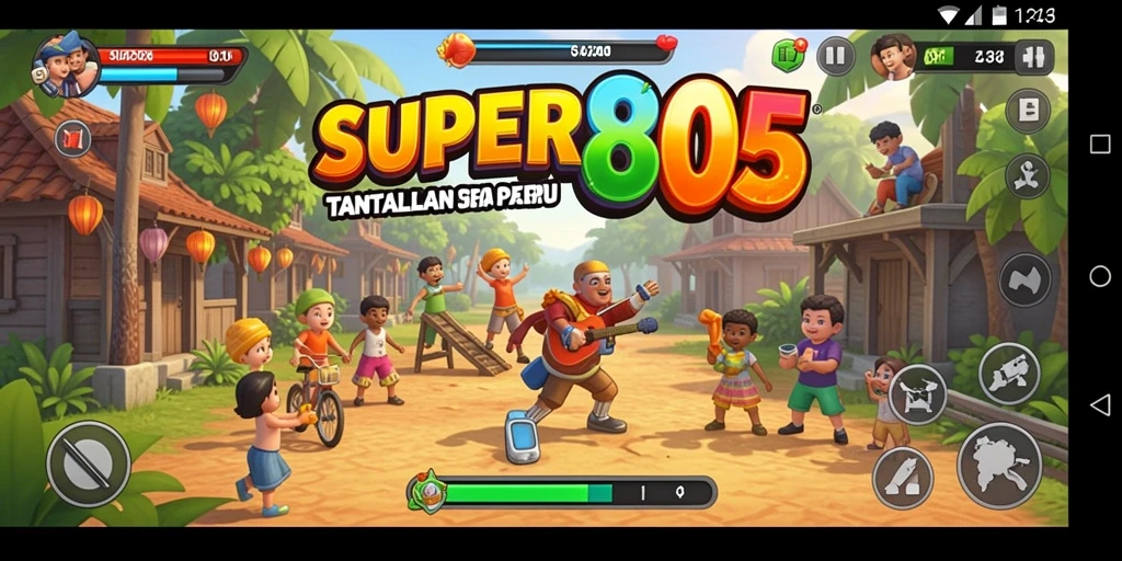 Tangkapan layar gameplay <strong>SUPER805</strong> menunjukkan momen mendebarkan saat mencocokkan warna.