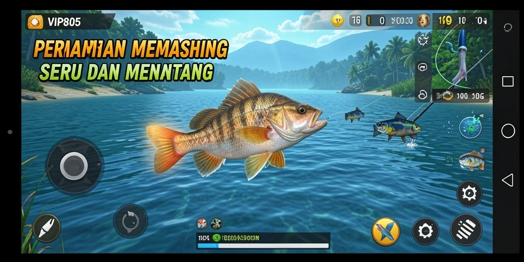 Gameplay Fishing yang menantang dan menyenangkan dalam VIP805.